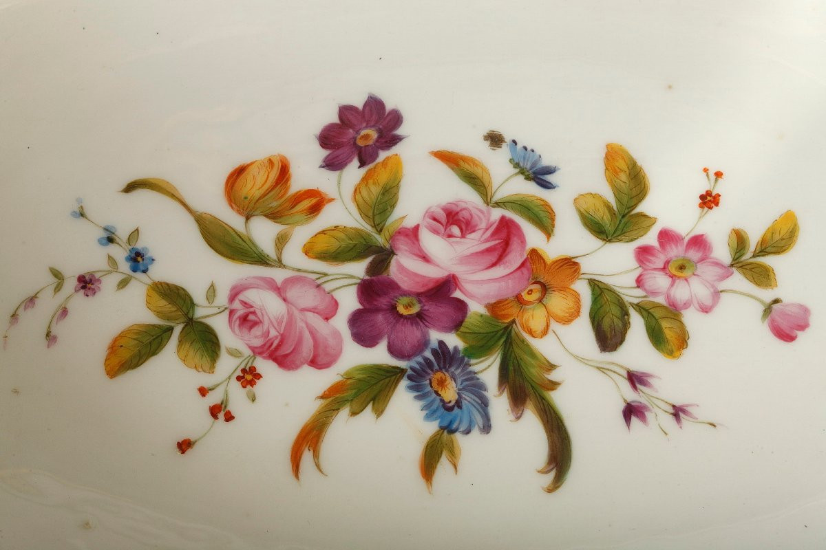 Antique Porcelain And Gilt Bronze Planter Decorated With Gallant Couples-photo-8