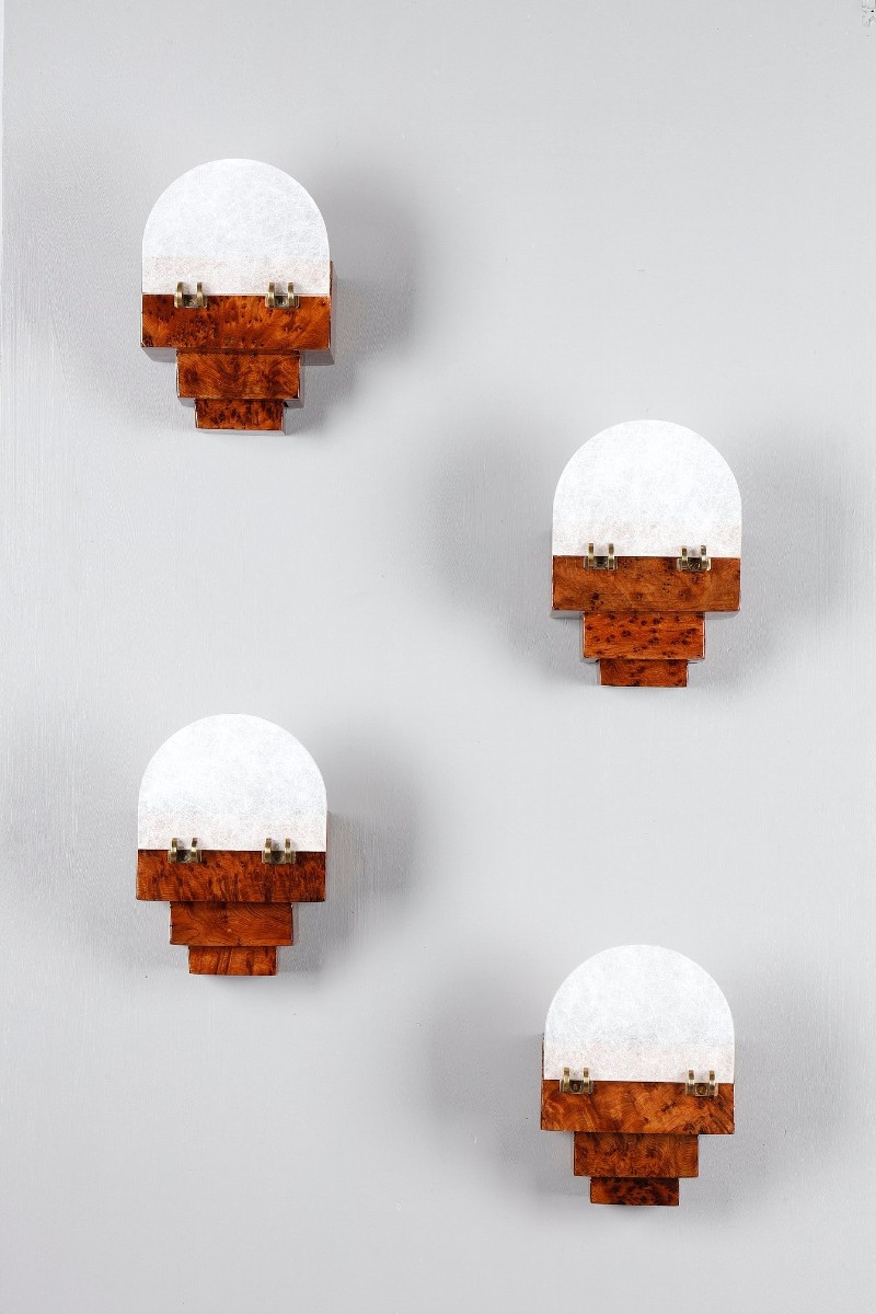 Four Small Art Deco Period Wall Sconces