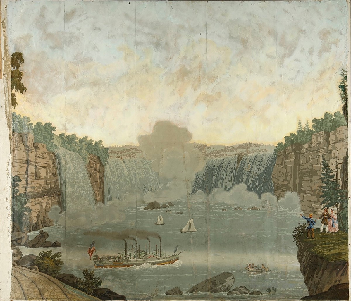 Panoramique en papiers Peints de la série "Vues d'Amérique du Nord" de la manufacture Zuber -photo-2