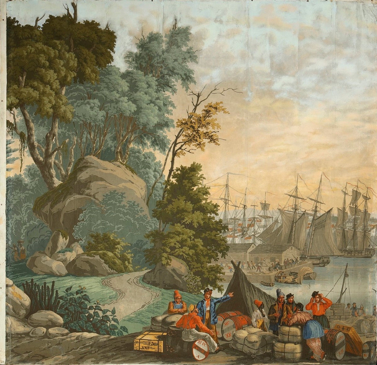 Panoramique en papiers Peints de la série "Vues d'Amérique du Nord" de la manufacture Zuber -photo-4