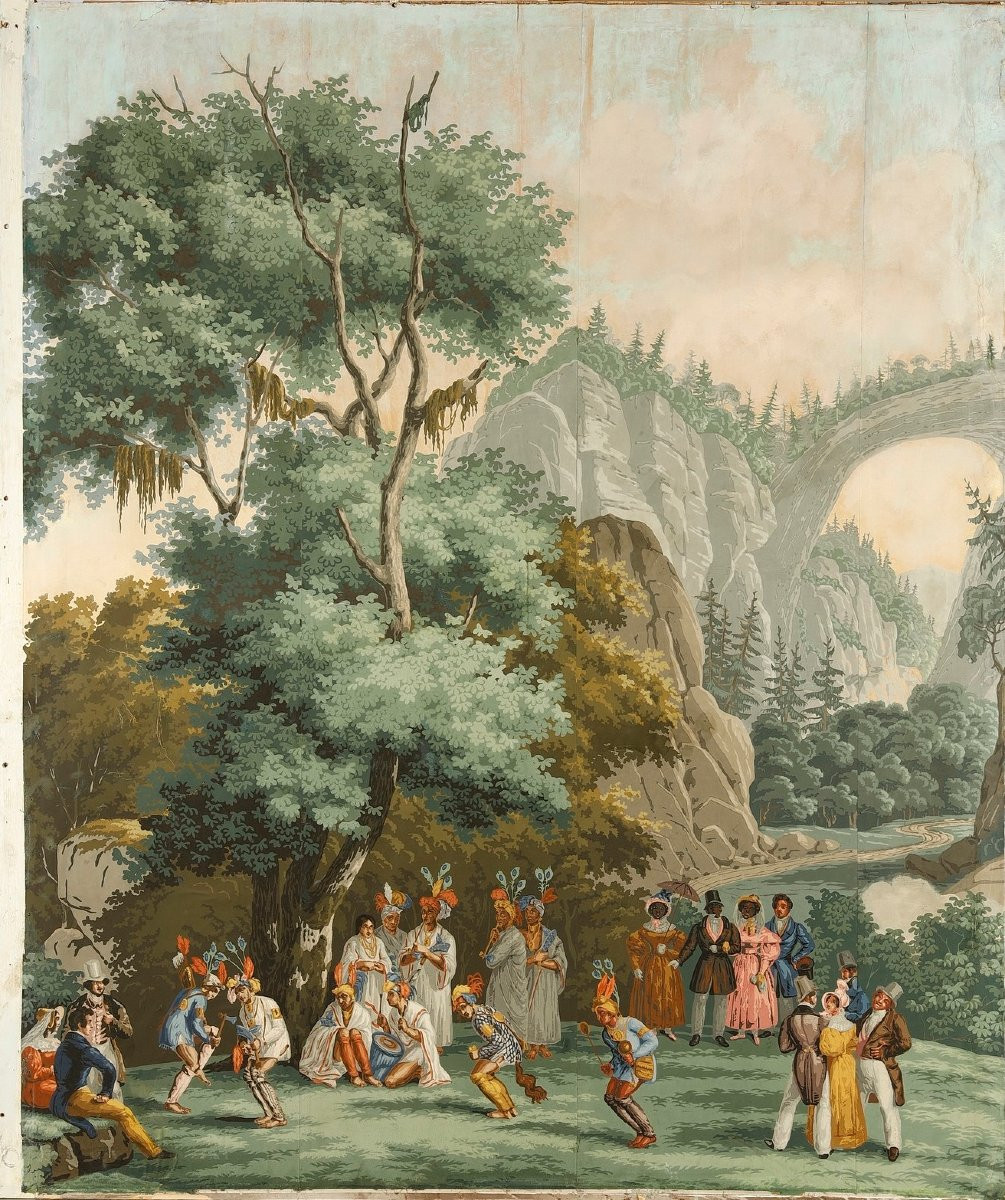 Panoramique en papiers Peints de la série "Vues d'Amérique du Nord" de la manufacture Zuber -photo-2