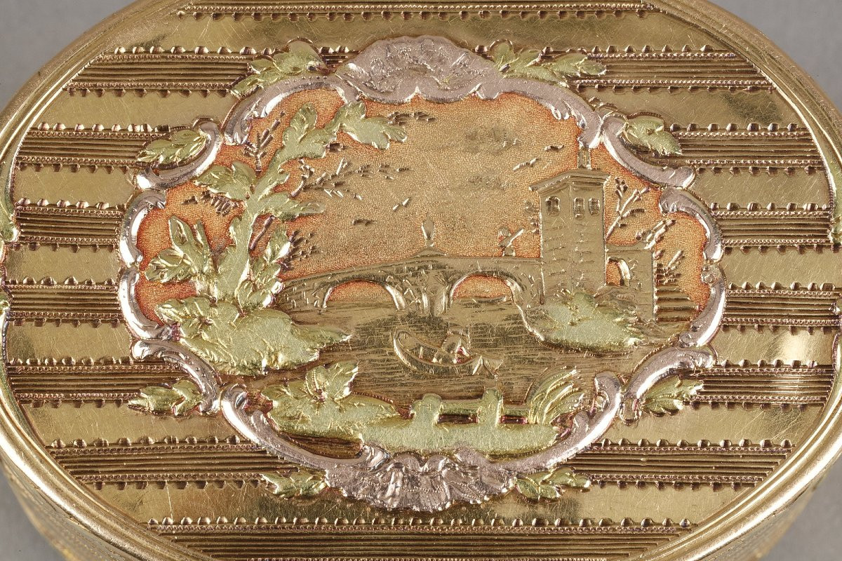 Louis XV Gold Snuffbox, Master Goldsmith Dominique François Poitreau-photo-5