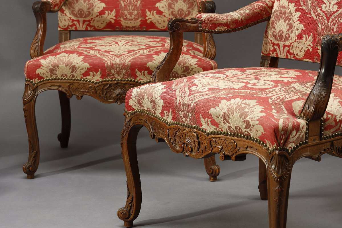 Set Of Four Napoleon III Salon Armchairs-photo-3