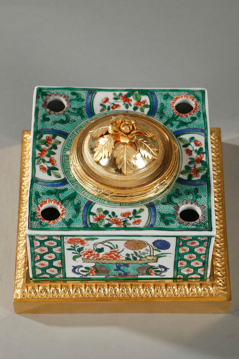 Porcelain Inkwell By Samson From The -photo-2