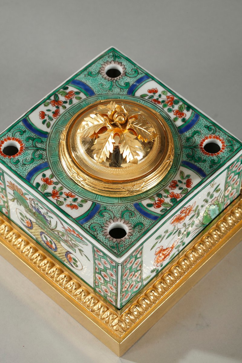 Porcelain Inkwell By Samson From The -photo-3
