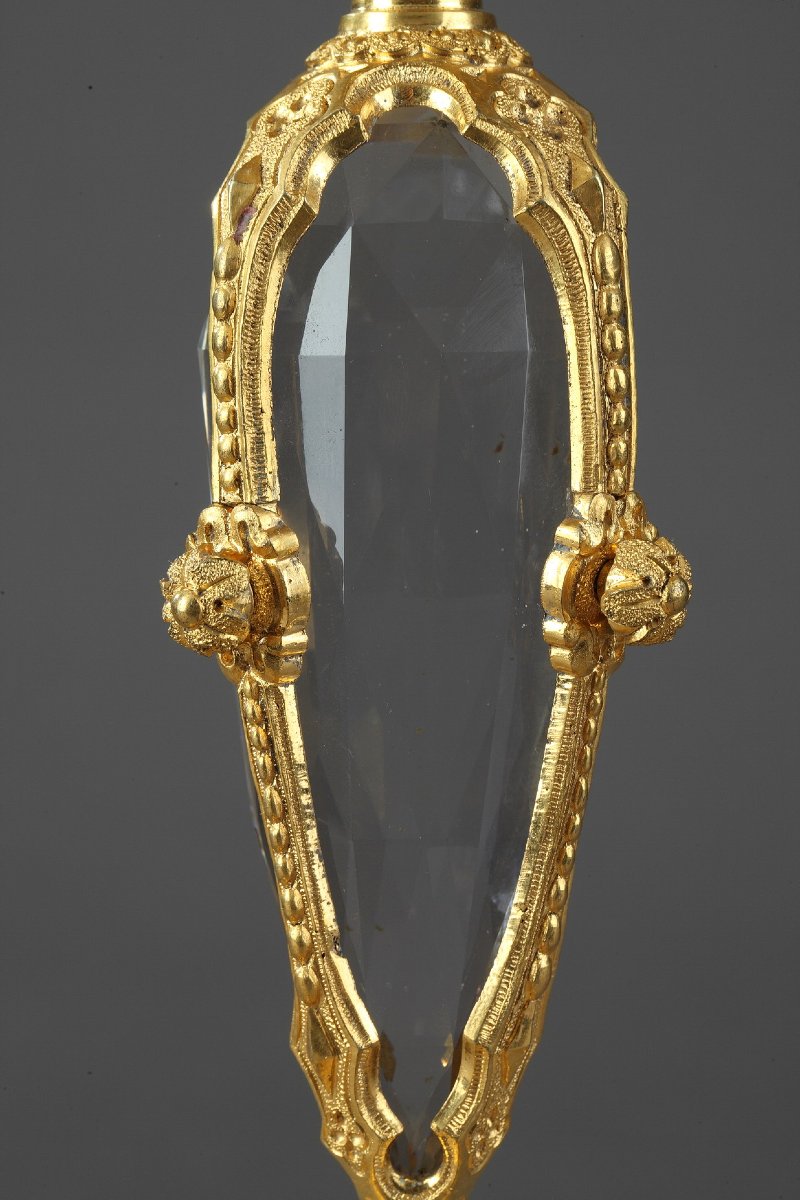 Coupe en cristal et bronze doré dans le goût de la Renaissance, XXe siècle-photo-6