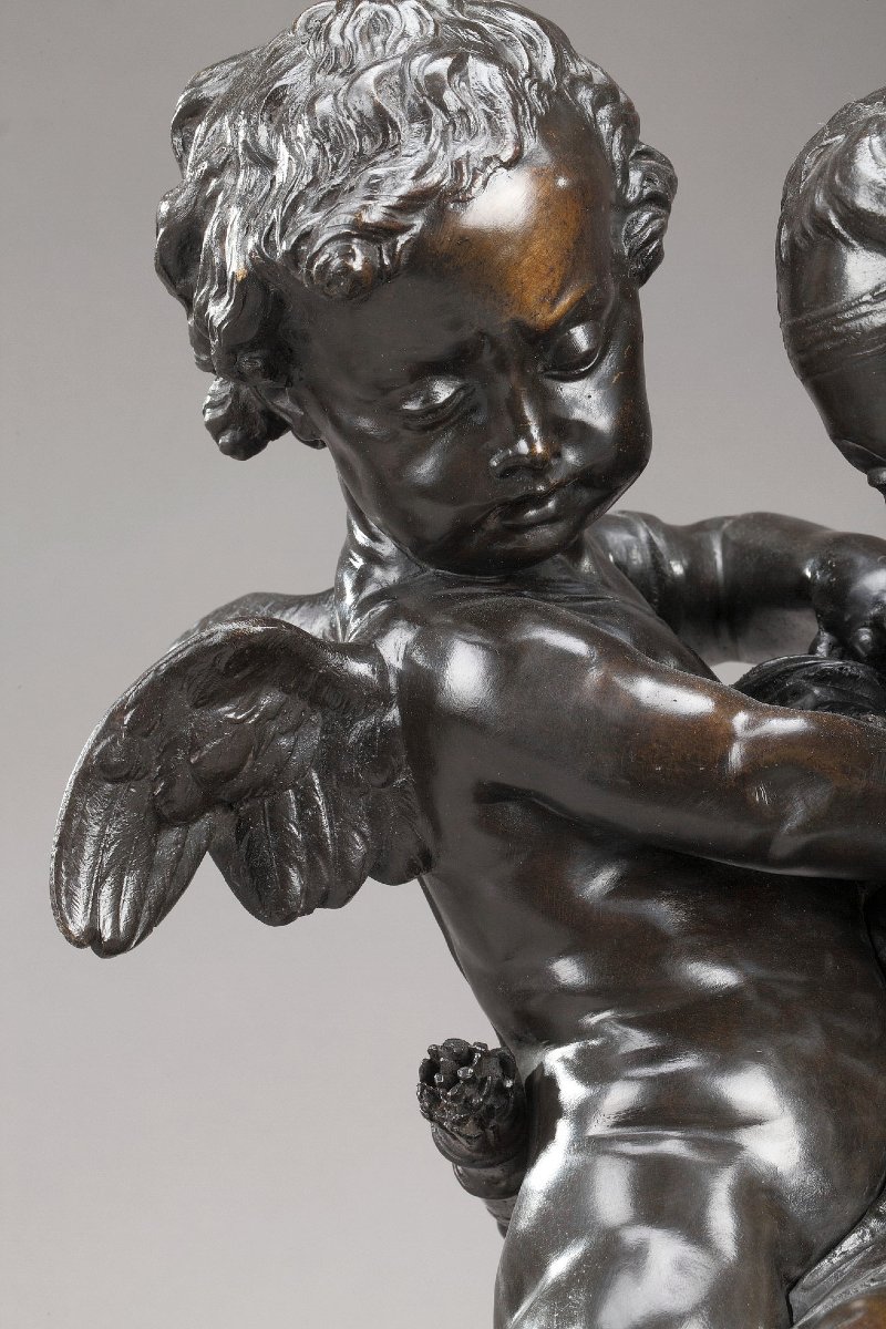 19th Century Bronze Group After Falconet-photo-2
