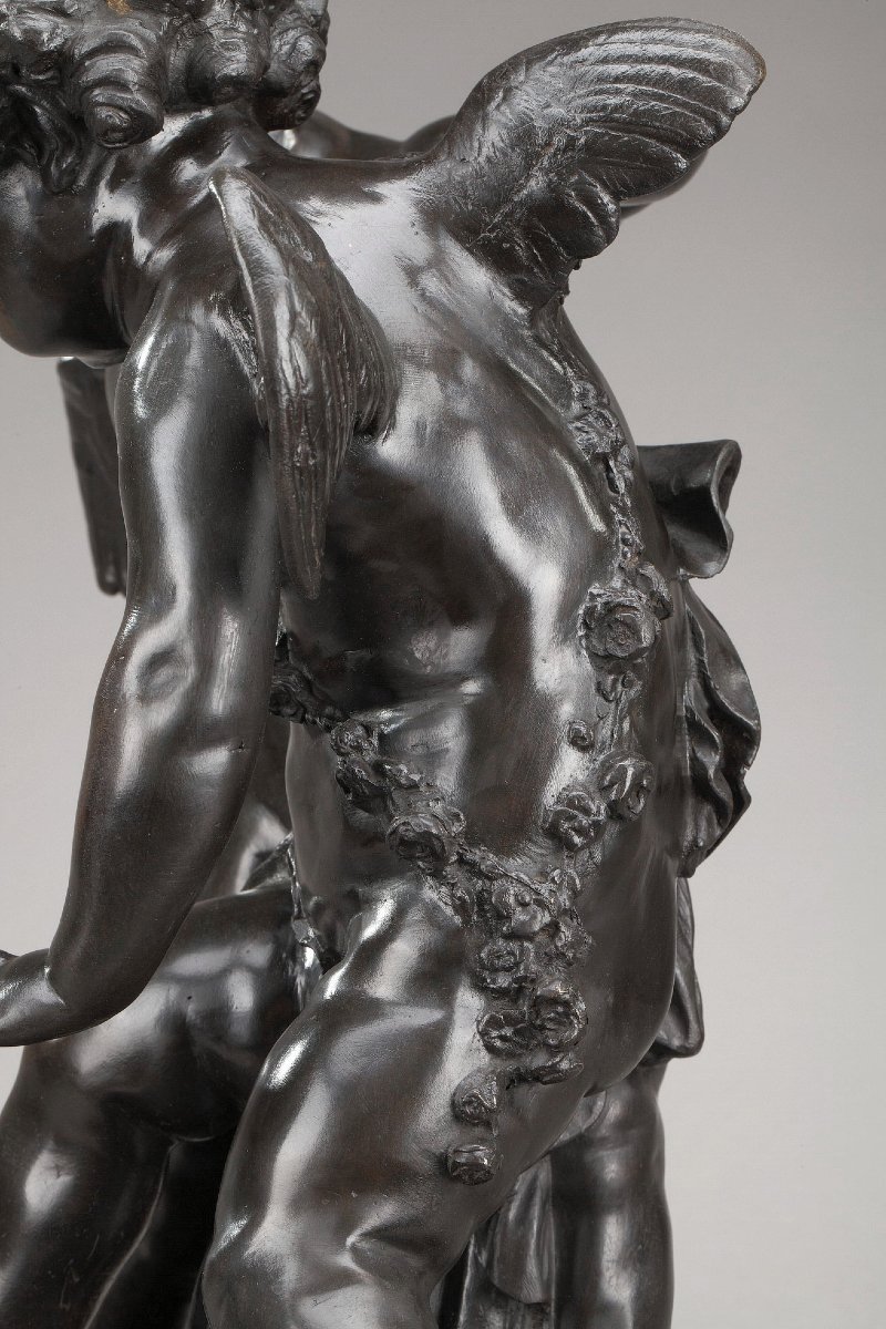 19th Century Bronze Group After Falconet-photo-5