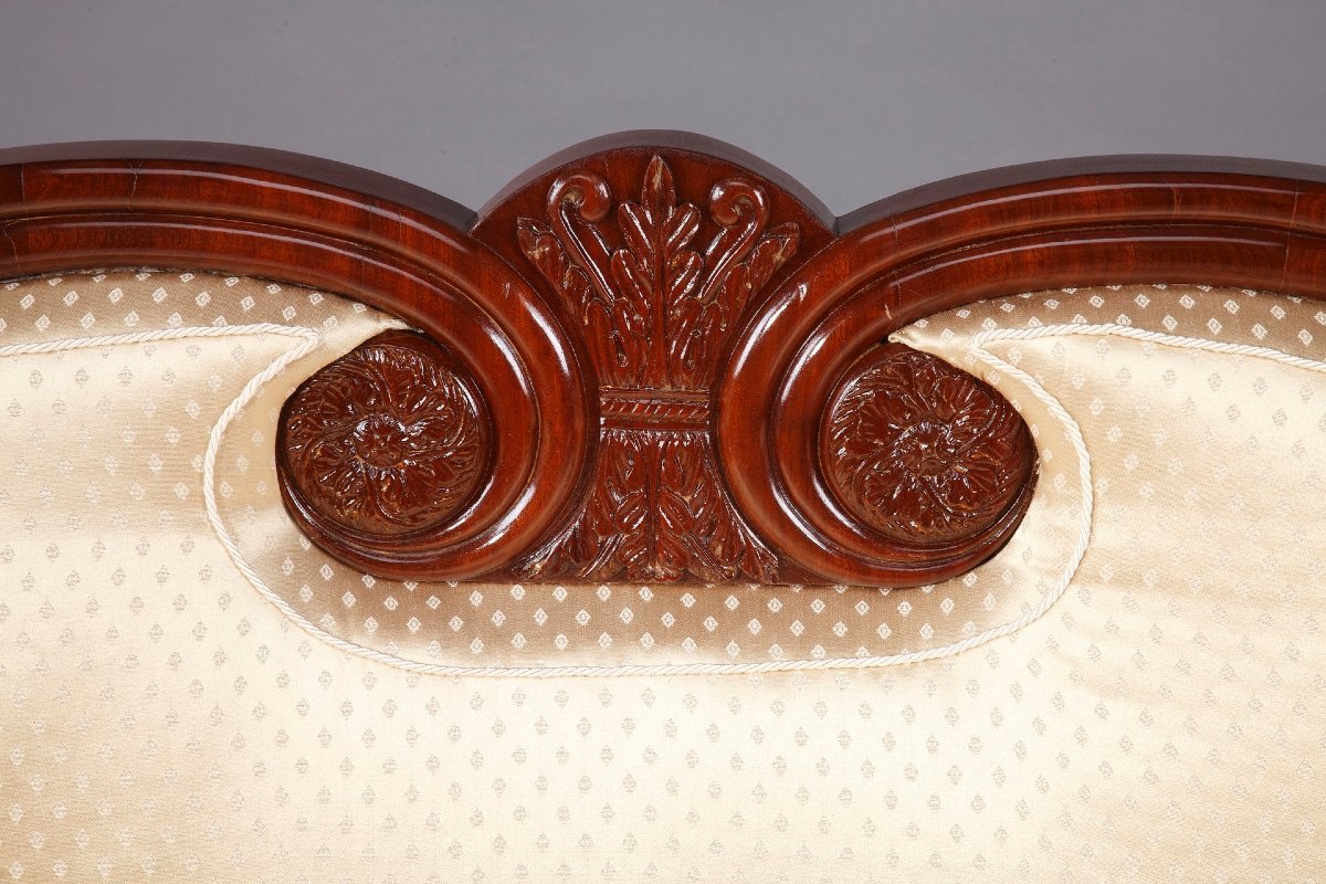 Biedermeier Mahogany Sofa, Austria, 1830-photo-4