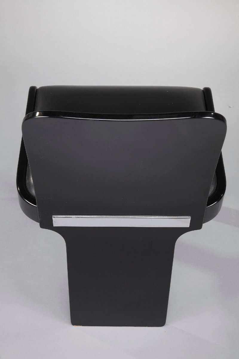Table de jeu et chaises par Pierluigi Molinari pour Pozzi, Italie, 1970-photo-4