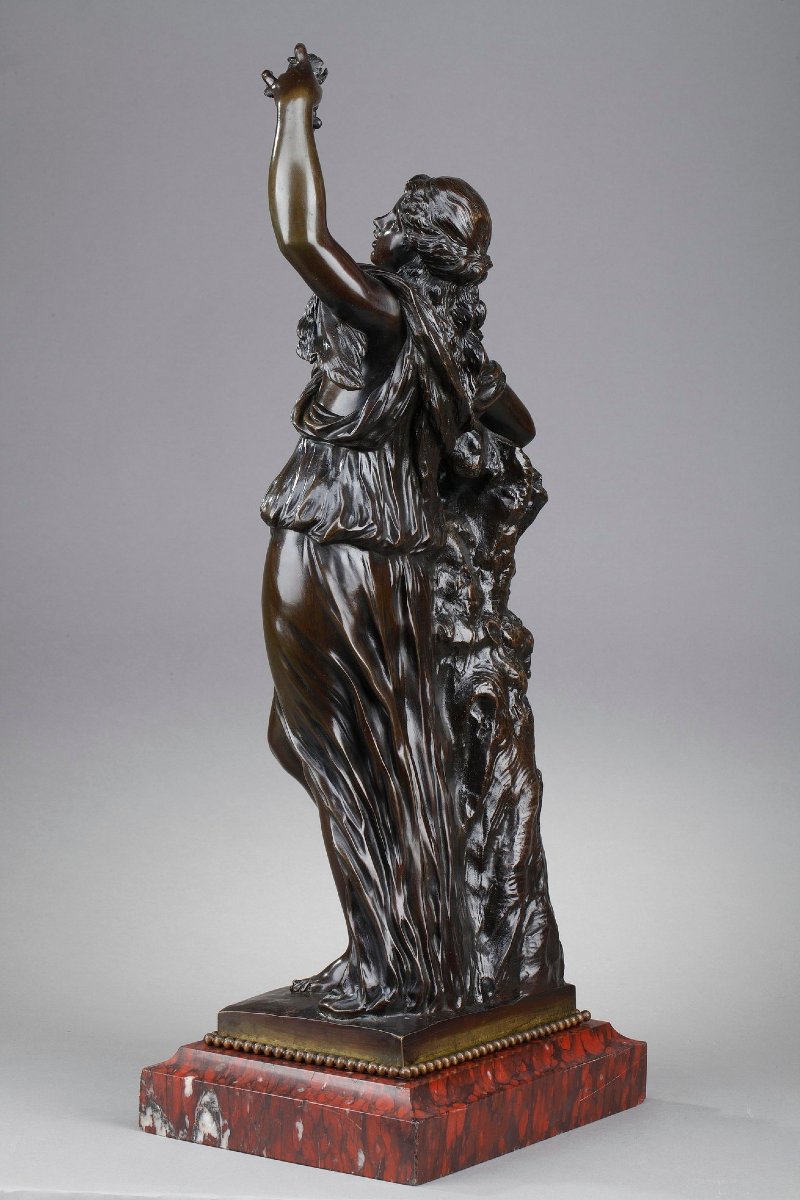 Statue en bronze "Bacchante", époque XIXe siècle-photo-1