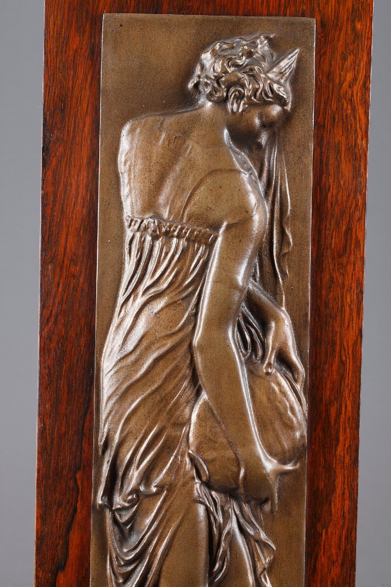 Paire de bas-relief, "Femmes porteuses d'eau"-photo-4