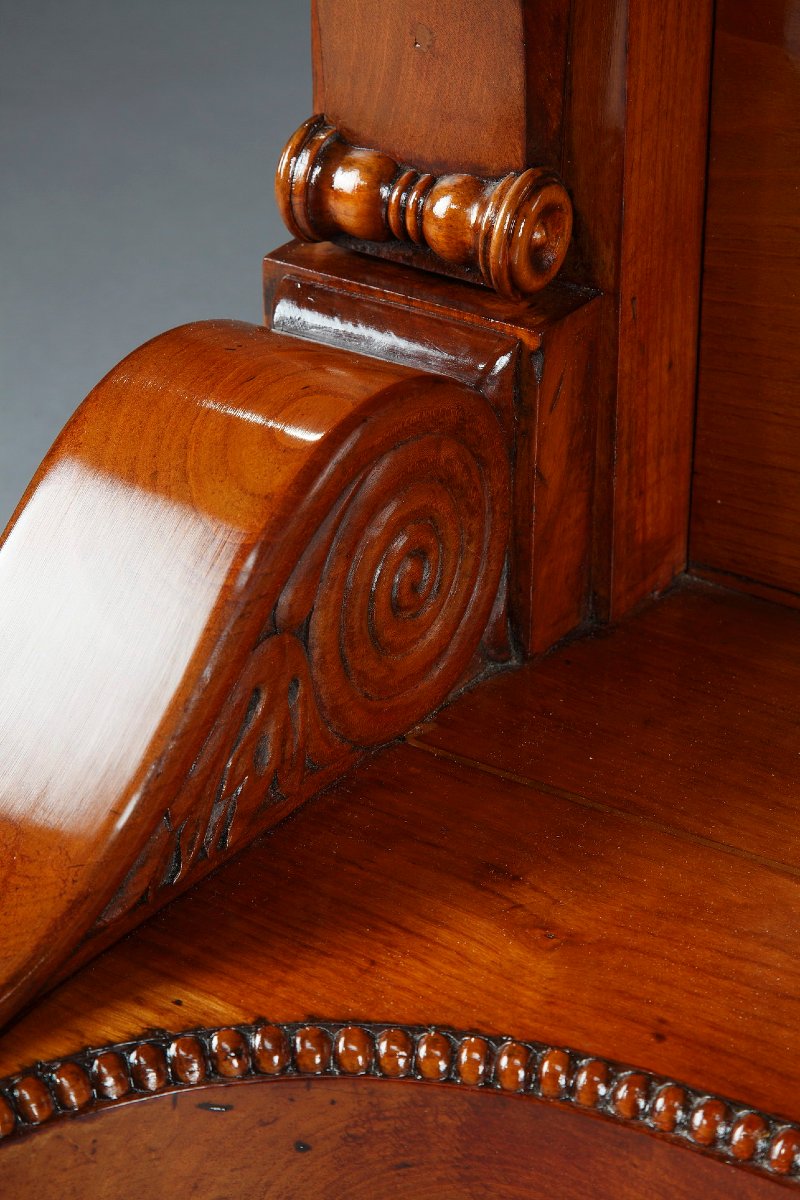 Large console en merisier, XIXème siècle-photo-7