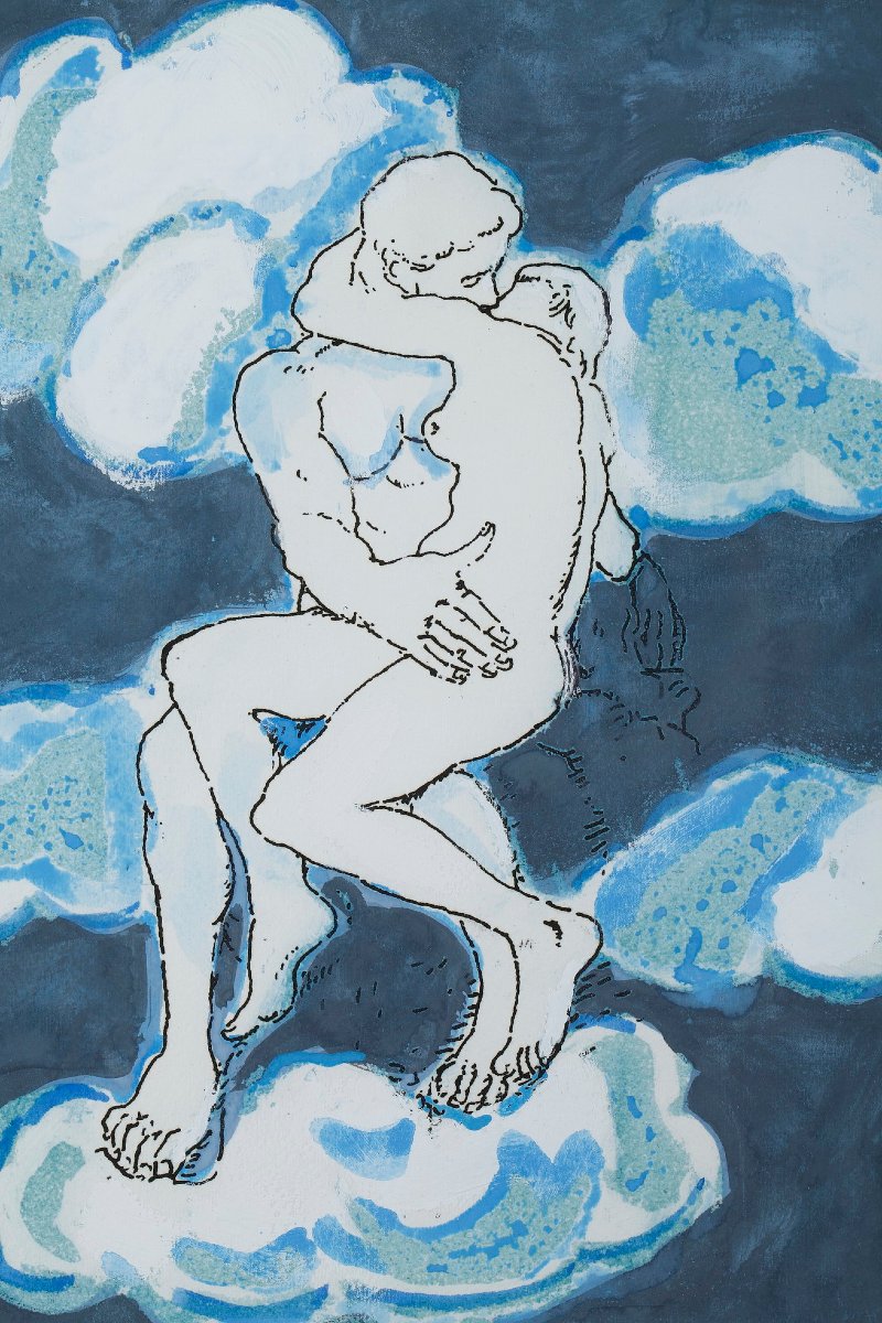 Gravure "Hommage à Rodin" d'Orfeo Tamburi dans la collection Paris 20+1-photo-2