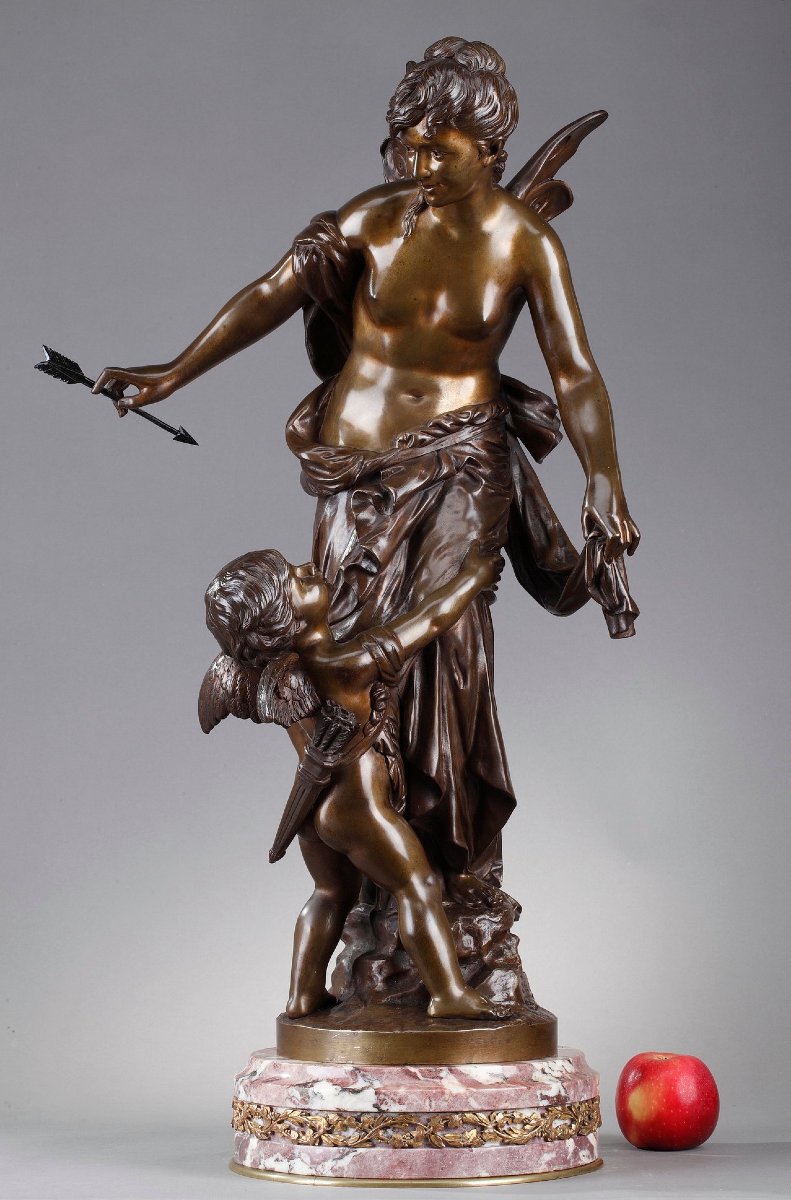Sculpture Titled “psyche And Love” By Jean Bulio-photo-2