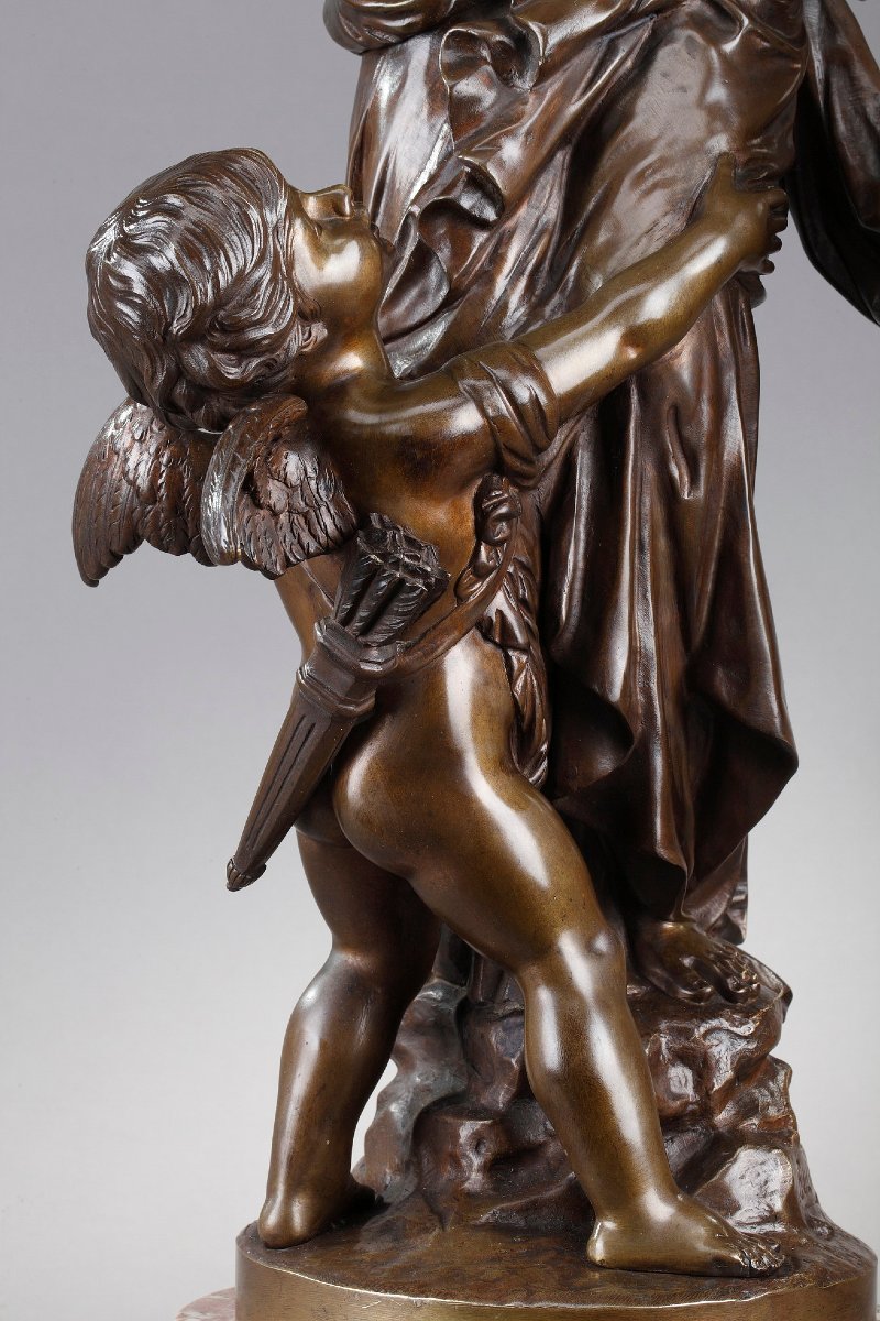 Sculpture Titled “psyche And Love” By Jean Bulio-photo-3