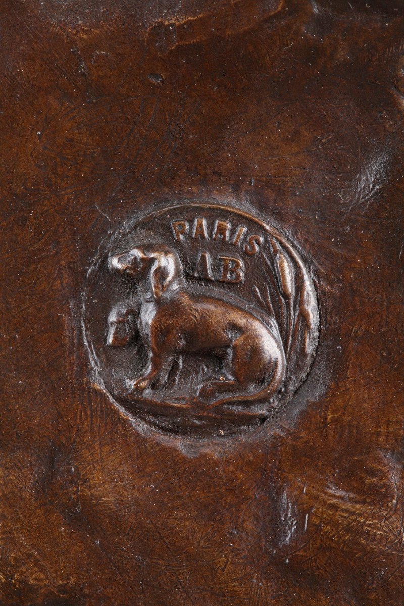 "Nymphe de Diane" en bronze, d'après Lucie Signoret-Ledieu -photo-8