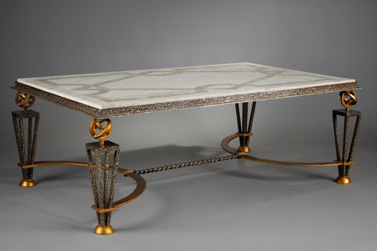 Table basse dans le goût de Gilbert Poillerat -photo-4