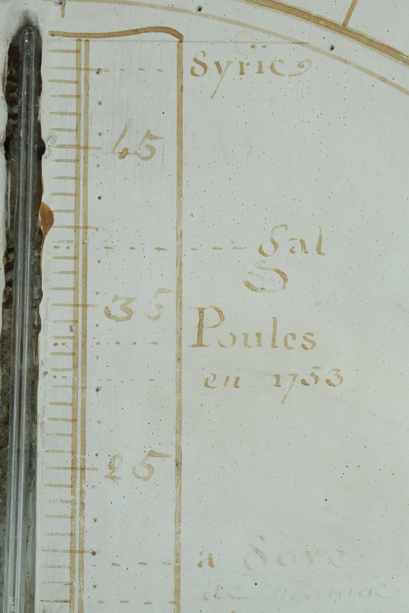 Gilded Wooden Réaumur Barometer-thermometer, Louis XVI Period-photo-5
