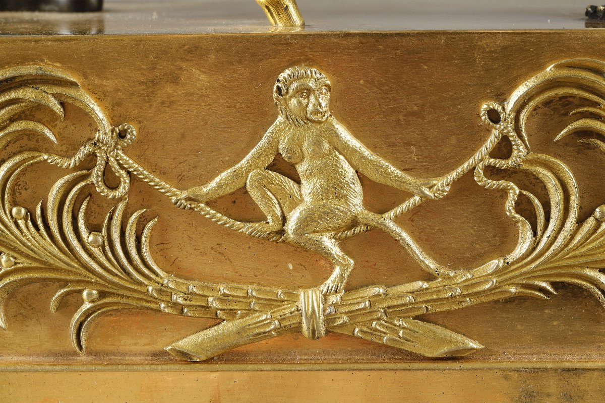 "au Portefaix" Clock, From The Empire Period-photo-7