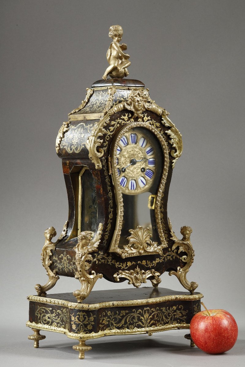 Small Tabletop Cabinet With Boulle Marquetry, Napoleon III Period-photo-2