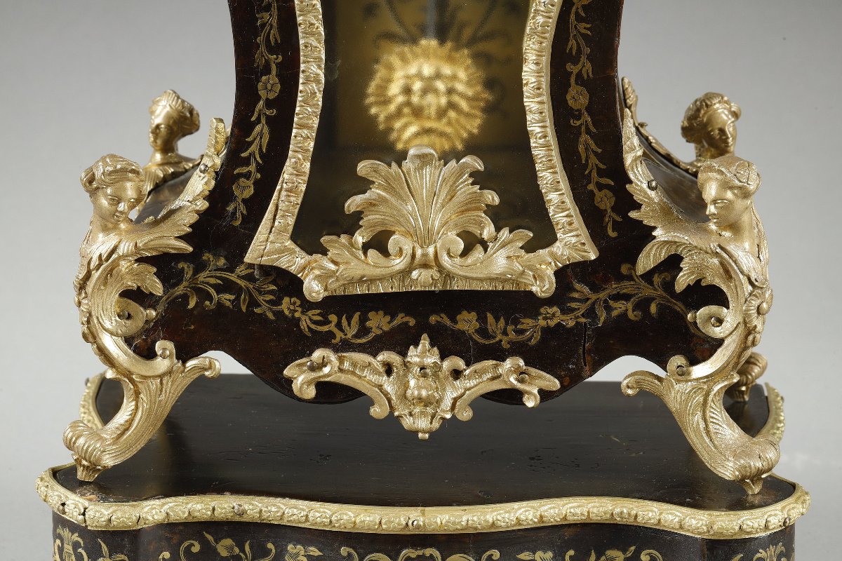 Small Tabletop Cabinet With Boulle Marquetry, Napoleon III Period-photo-6