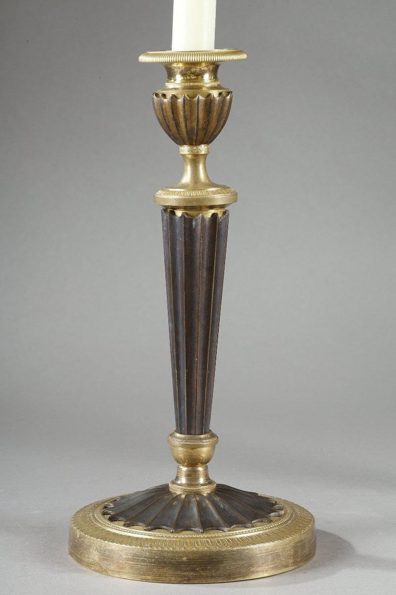 Paire de bougeoire d'époque empire-photo-4