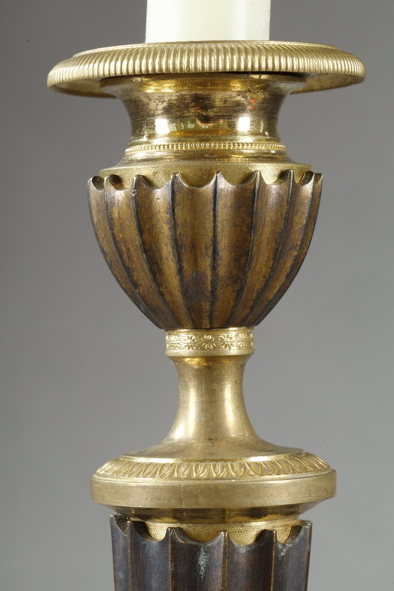 Paire de bougeoire d'époque empire-photo-4