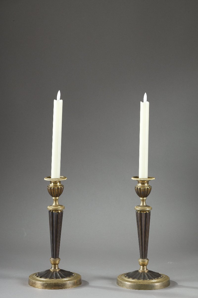 Paire de bougeoire d'époque empire