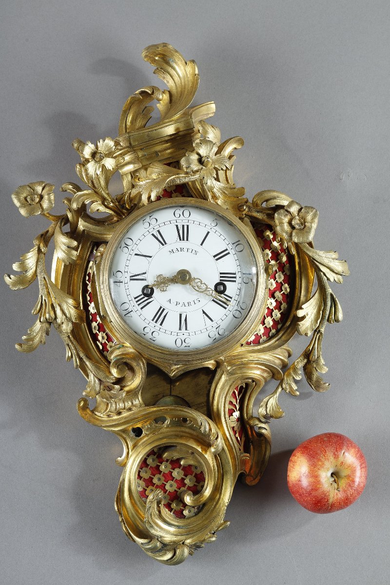 Louis XV-era Bronze Clock, With A Dial Signed “martin à Paris”-photo-2