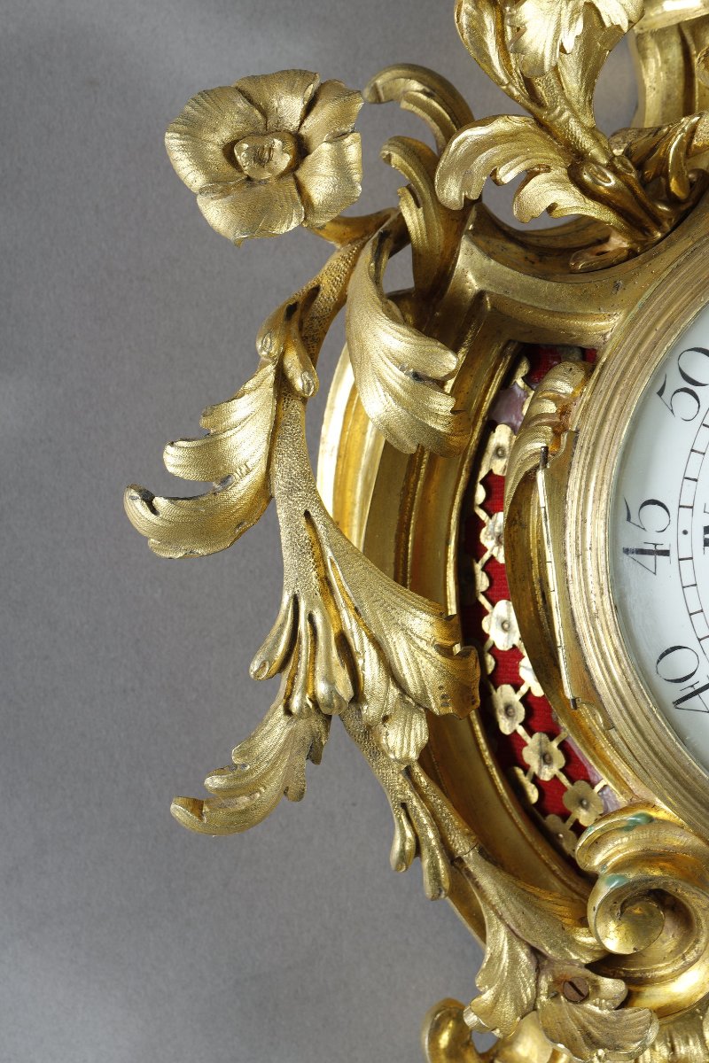 Louis XV-era Bronze Clock, With A Dial Signed “martin à Paris”-photo-4