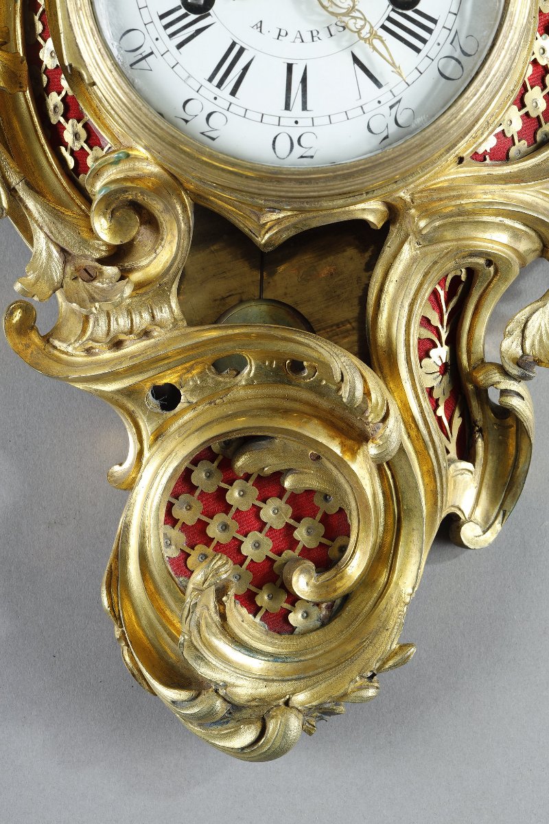Louis XV-era Bronze Clock, With A Dial Signed “martin à Paris”-photo-6