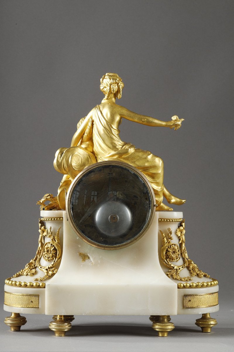 Importante pendule à quantième d’époque Louis XVI, de Vénus et Amour, France, vers 1785-photo-3