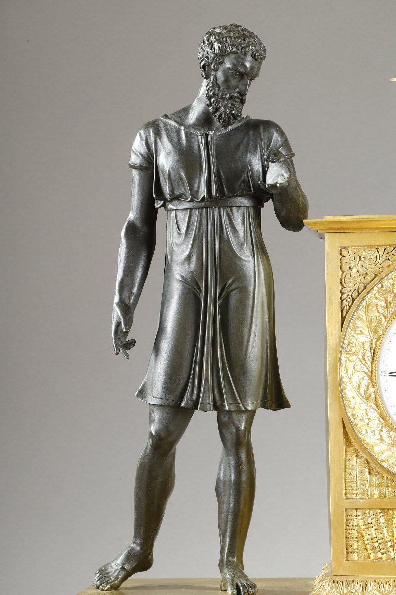 Grande Pendule de cheminée  Socrate buvant la Ciguë-photo-1