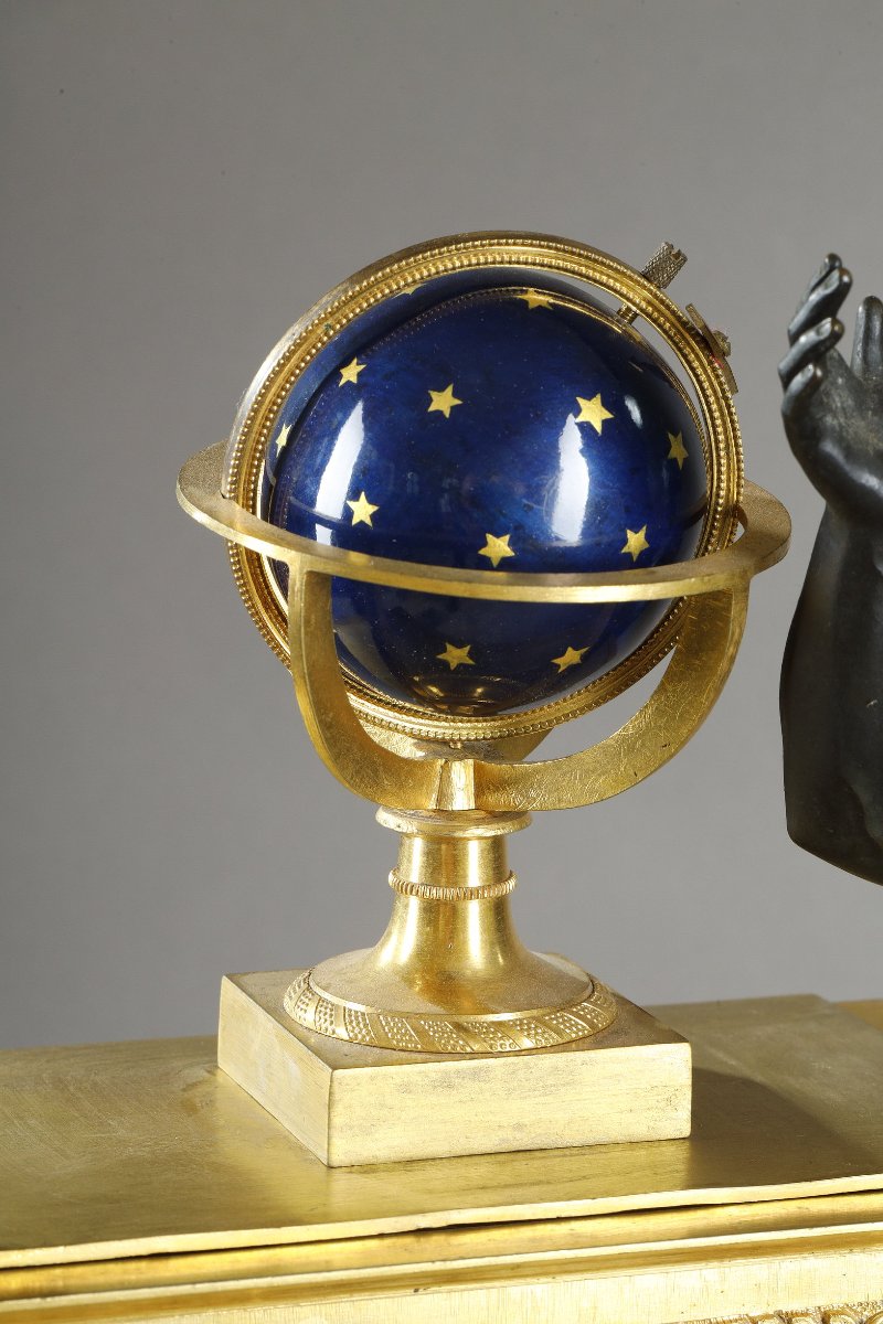 Grande Pendule de cheminée  Socrate buvant la Ciguë-photo-4