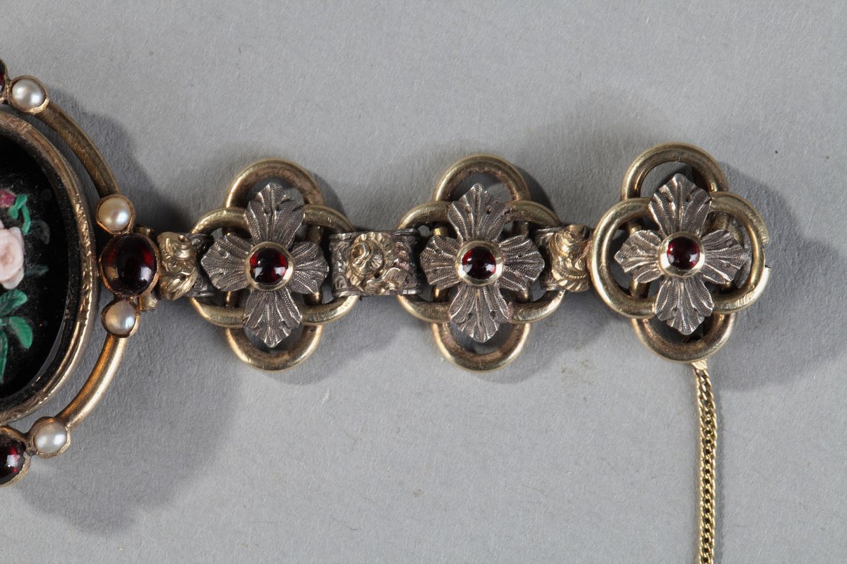 Silver-gilt Bracelet With Micromosaic Medallions-photo-5