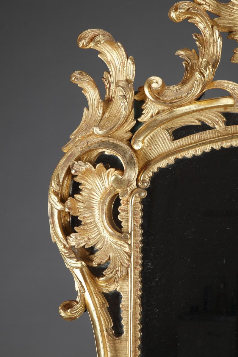 Baroque-style Giltwood Mirror-photo-2