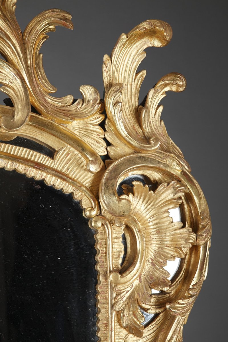 Baroque-style Giltwood Mirror-photo-1