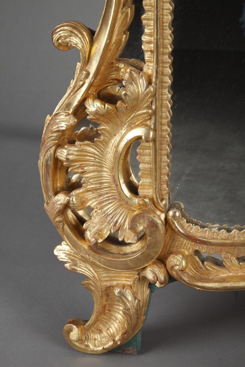 Baroque-style Giltwood Mirror-photo-4