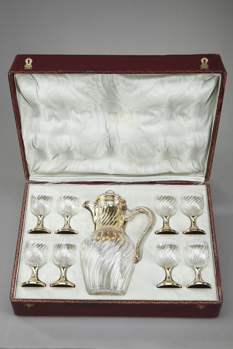 Service à Boissons En Cristal De Style Louis XV, Maison Boin-taburet