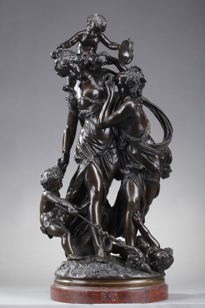 Dancing Bacchantes And Putti After Clodion