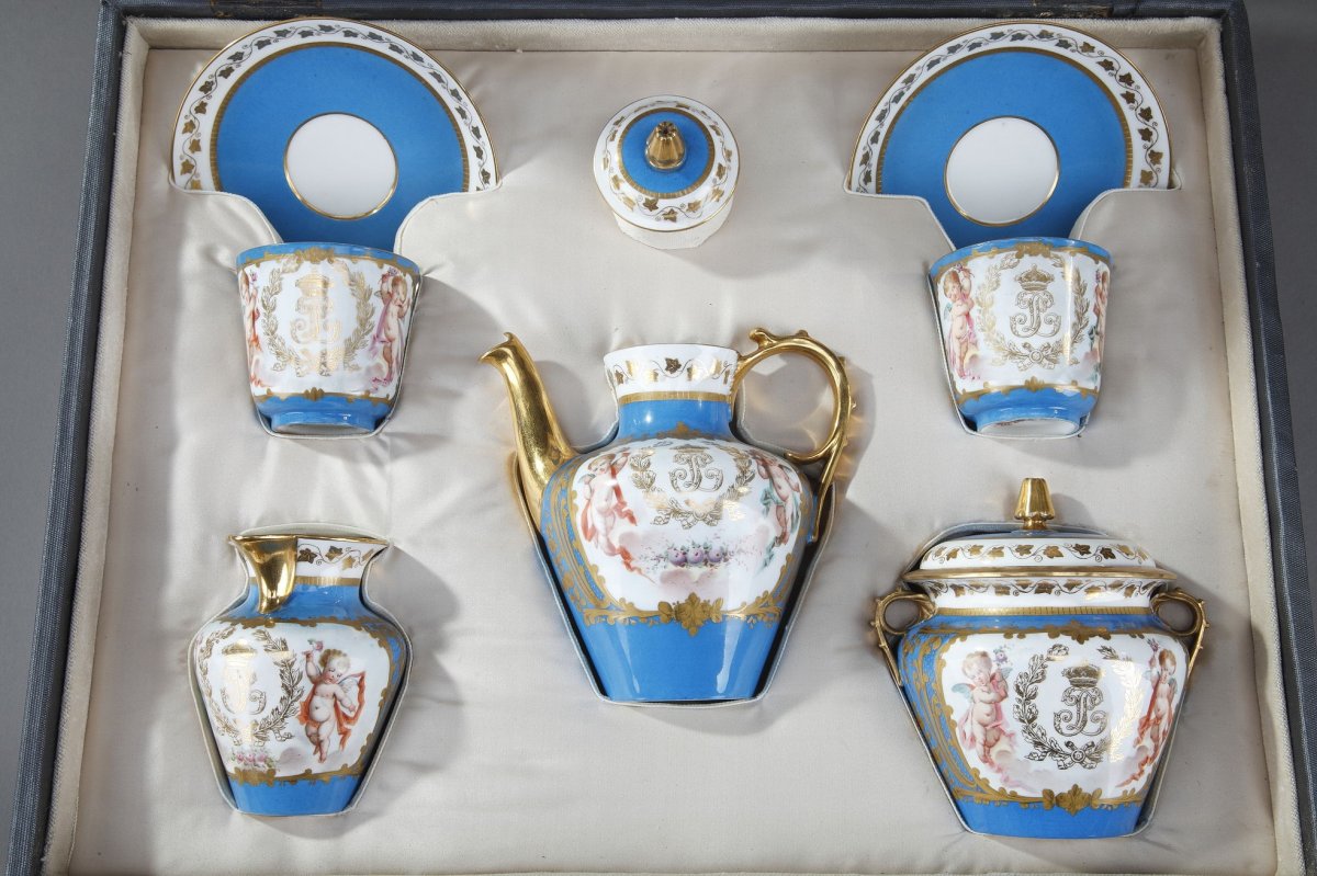 Tea Service With Sevres And Château Des Tuileries Marks-photo-2