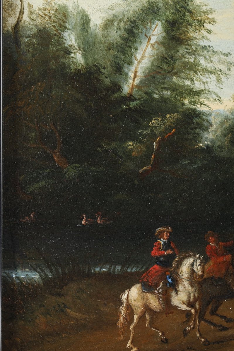 Deux Paysages Attribués à Elias Martin, XVIIIe Siècle-photo-3