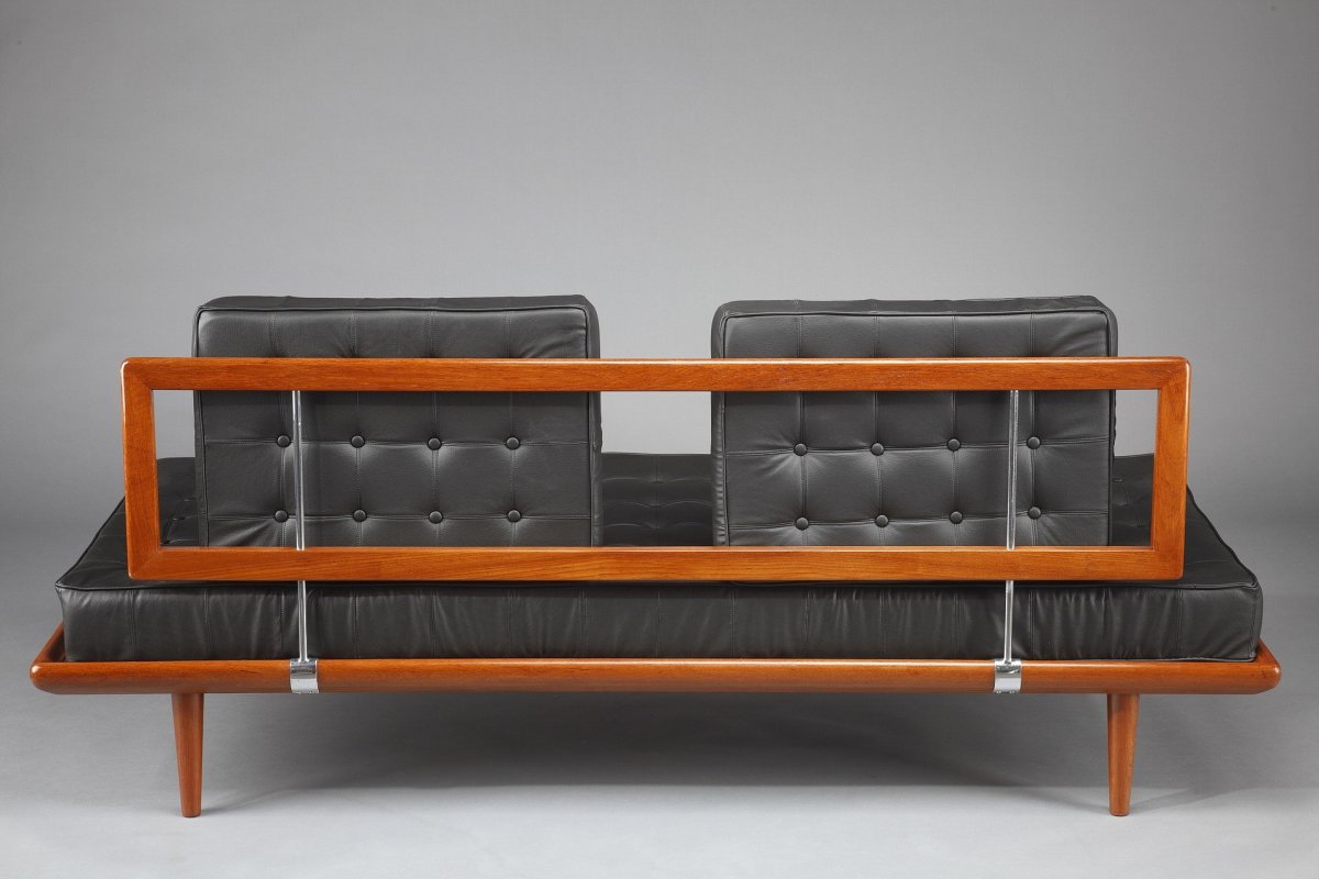 Scandinavian 2-seater Sofa By Peter Hvidt & Orla Mølgaard Nielsen-photo-5