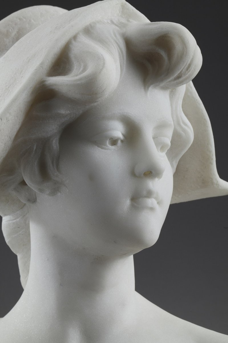 Marble Bust: Cosette With Marianne's Phrygian Cap-photo-2