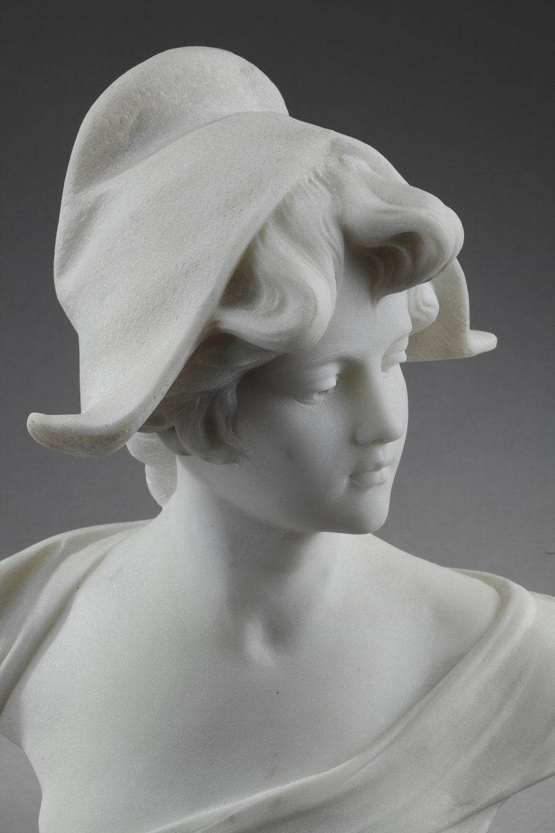 Marble Bust: Cosette With Marianne's Phrygian Cap-photo-3