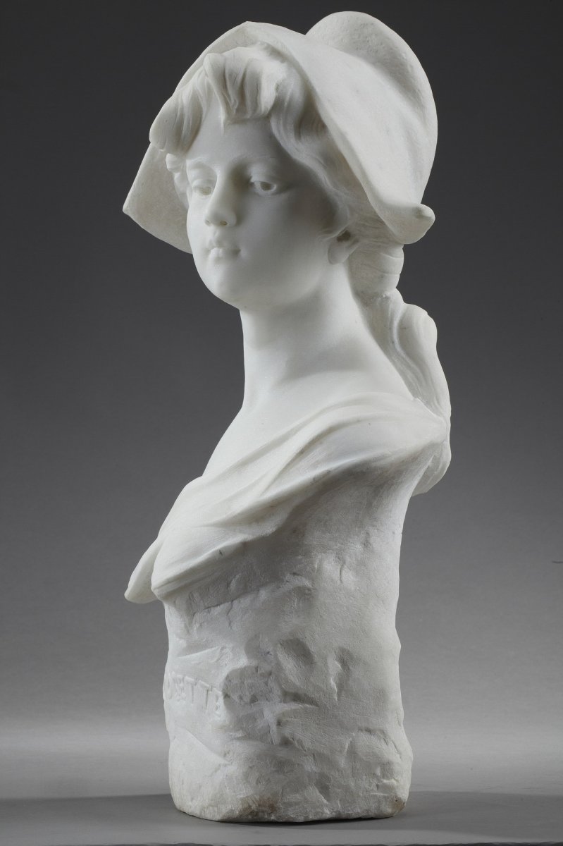 Marble Bust: Cosette With Marianne's Phrygian Cap-photo-5