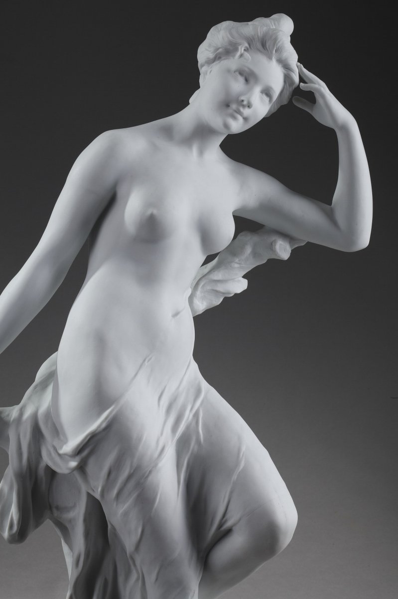 Very Large Art Nouveau Bisque: Bather-photo-3