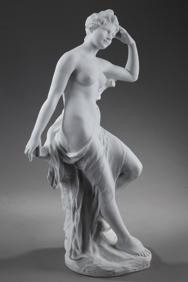 Very Large Art Nouveau Bisque: Bather-photo-6