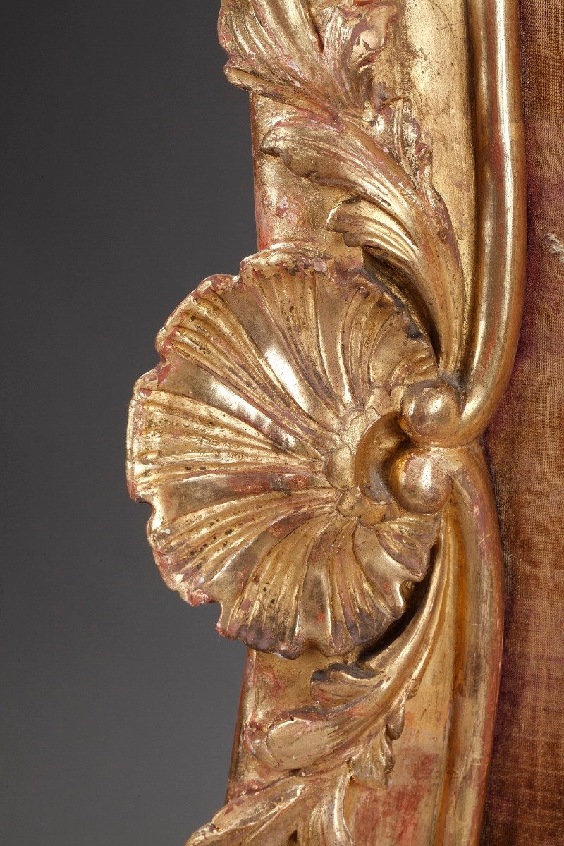 Giltwood Fire Screen In Louis XV-style, Charles Mauricheau-beaupré Collection-photo-3